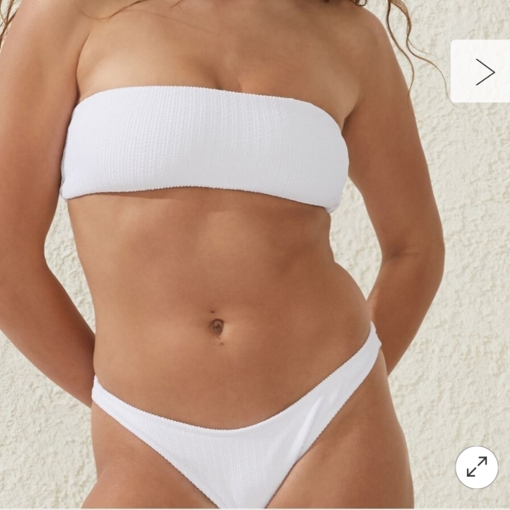 NEW COTTON ON BODY bandeau swim top XL